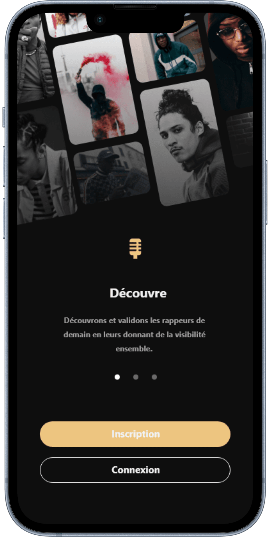 SVMPLE — Découverte de talents — écran 1